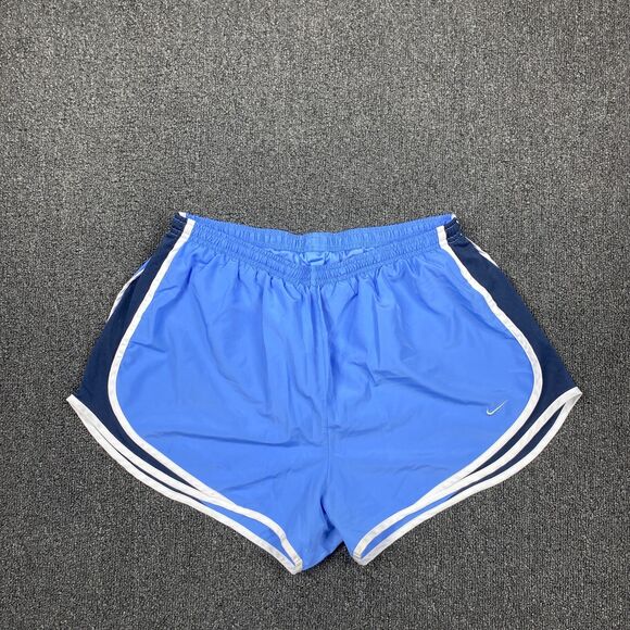 Nike Women’s Tempo Shorts Active Lined Blue Casual Drawstring Shorts Size XL - Picture 1 of 5